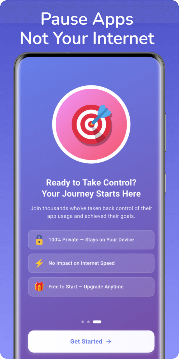 100% private, no root — onboarding